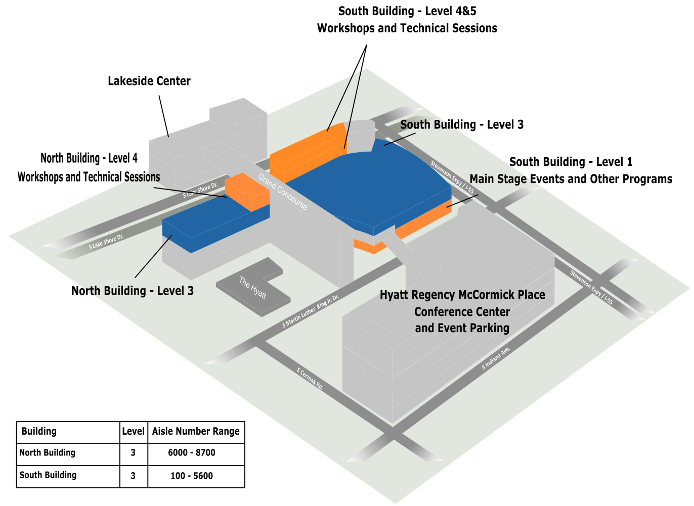 Map of Floor Plan for WEFTEC 2025