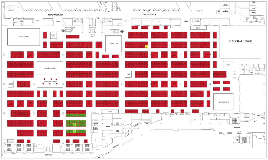 TX Water-Exhibit Hall Map-Full